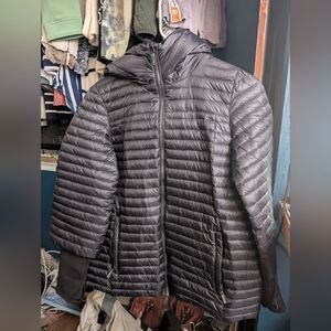 Donna Karan Black Quilted Puffer Jacket